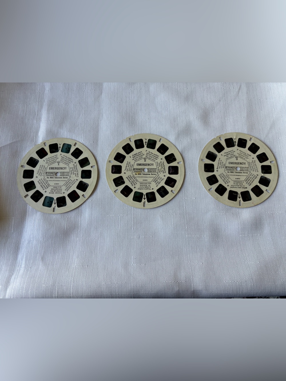 Emergency NBC Vintage View-Master Reel set